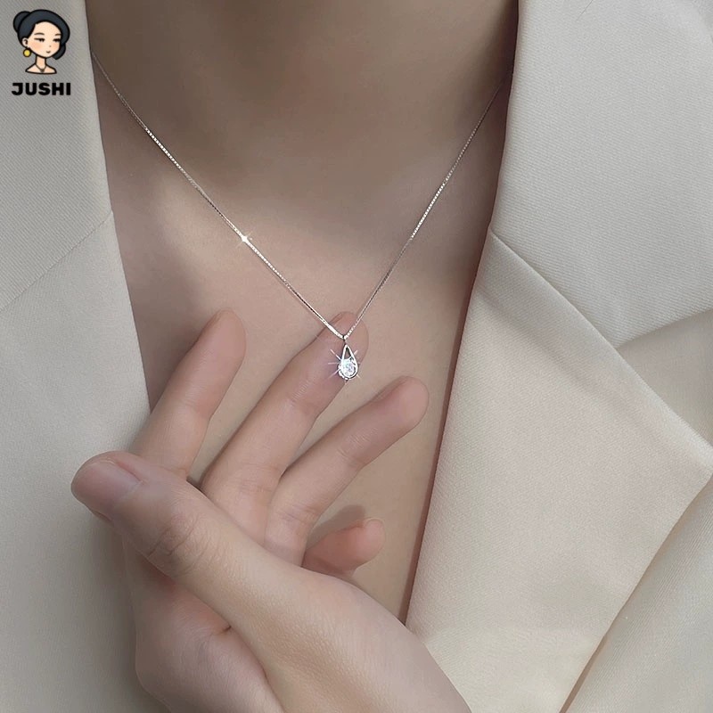 จี้คริสตัลทรงหยดน้ำสำหรับสร้อยคออาร์ตมินิมอล สไตล์หรูหรา ของขวัญพิเศษสำหรับผู้หญิง