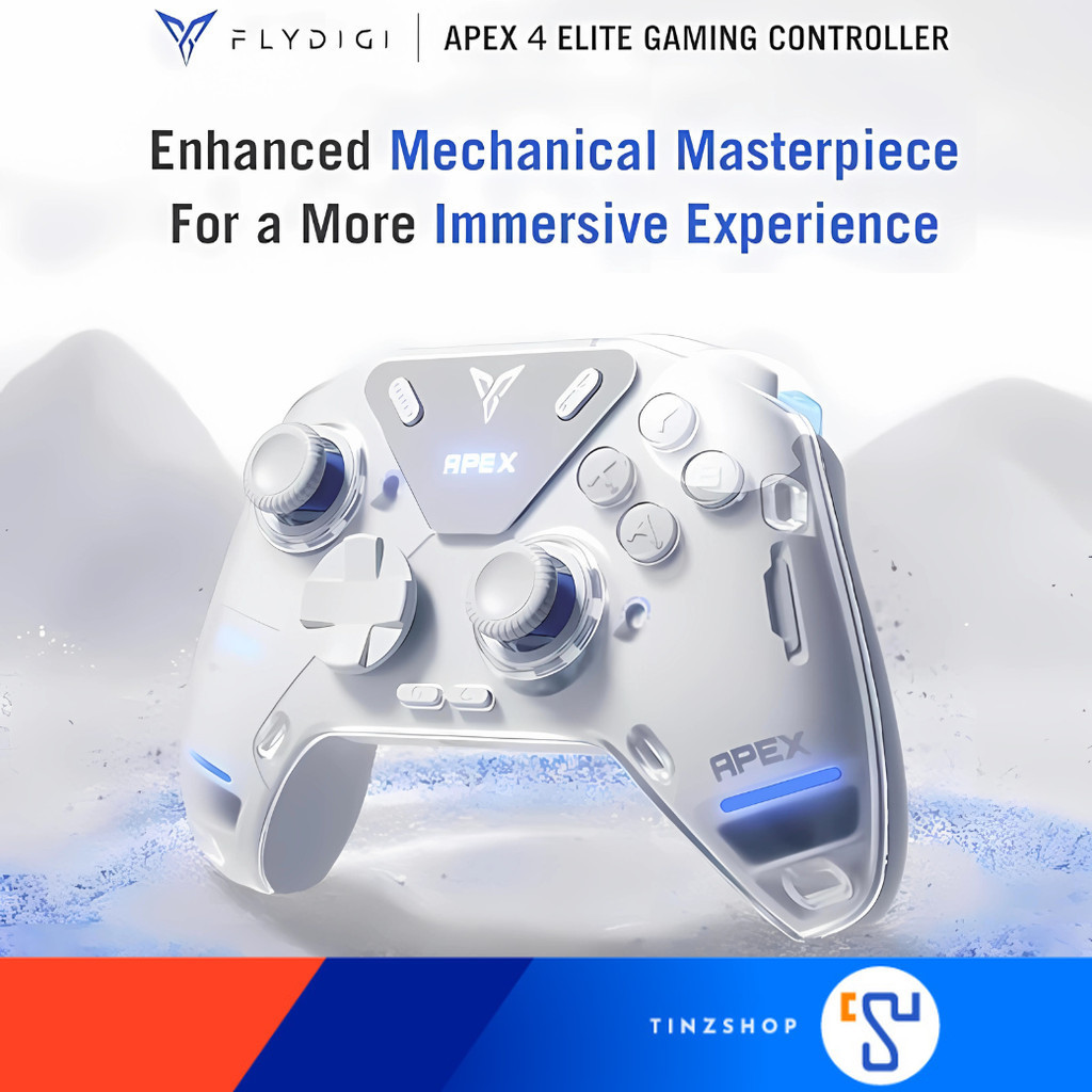 Tinzshop Joy Flydigi Apex4 Elite Gaming Controller Mechanical Design For PC/Windows, Nintendo Switch