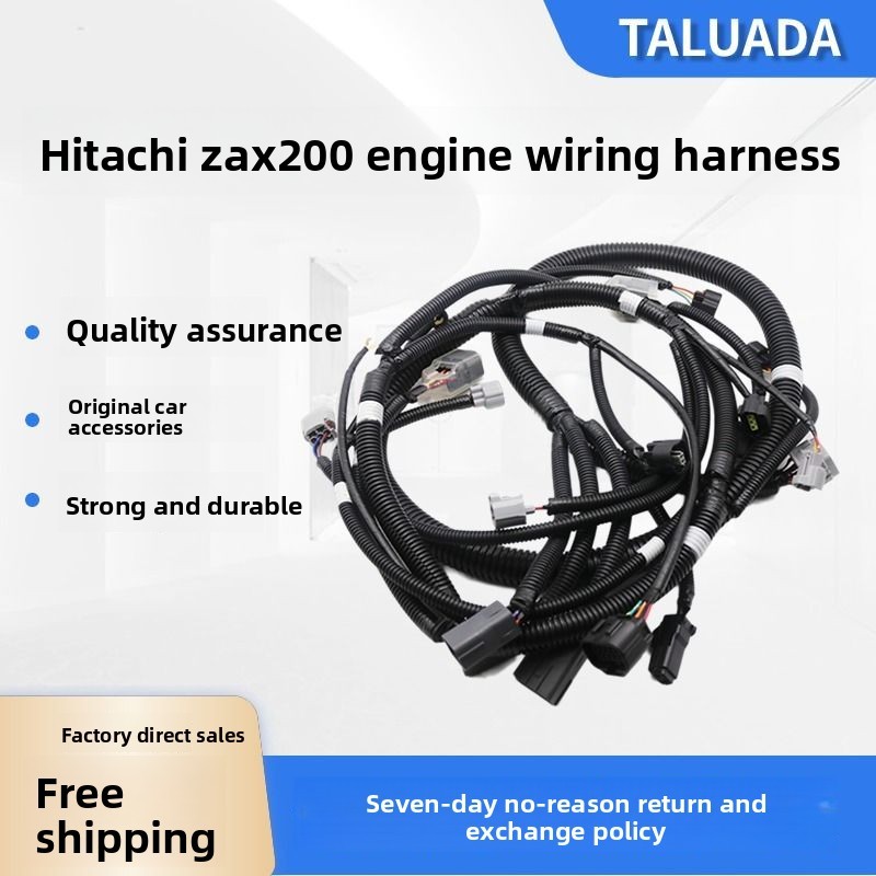 Hitachi ZAX200 Excavator 240 330 360-3 EFI Engine Original Wiring Harness 4HK1/6HK1