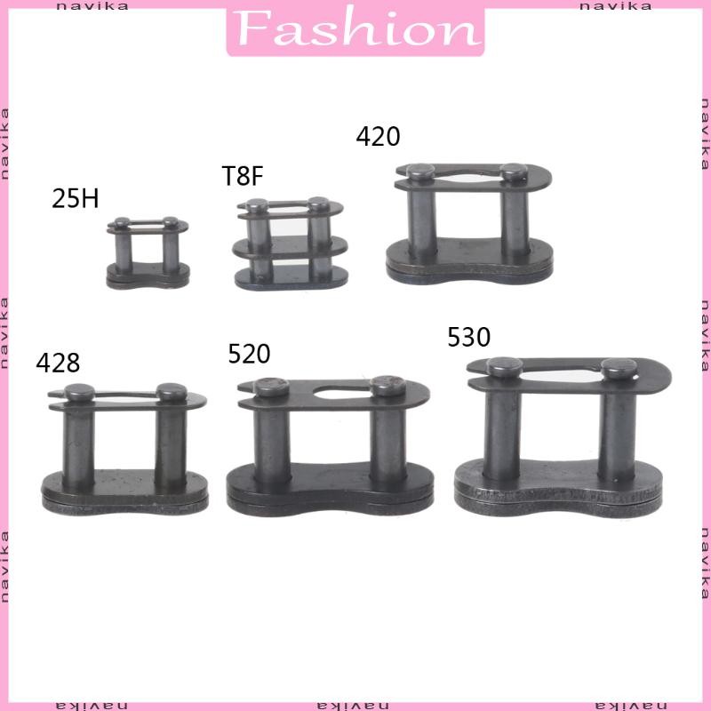 NAV โซ่รถจักรยานยนต์ Master Buckle Ring Link 25H T8F 420 428 520 530 Connector