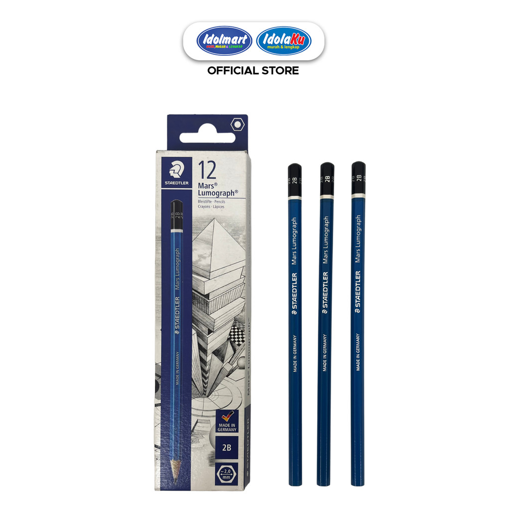 IDOLMART Steadler 2B Pencil - ดินสอไม้แท้คุณภาพสําหรับโรงเรียนและสํานักงาน
