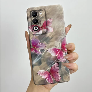 สําหรับ OPPO A5 2025 5G CPH2735 PKW120 OppoA5 4G CPH272727 เคสโทรศัพท์ดีไซน์ใหม่ MilkTea รูปแบบของเหลวซิลิโคนอ่อนนุ่มป้องกันกรณี