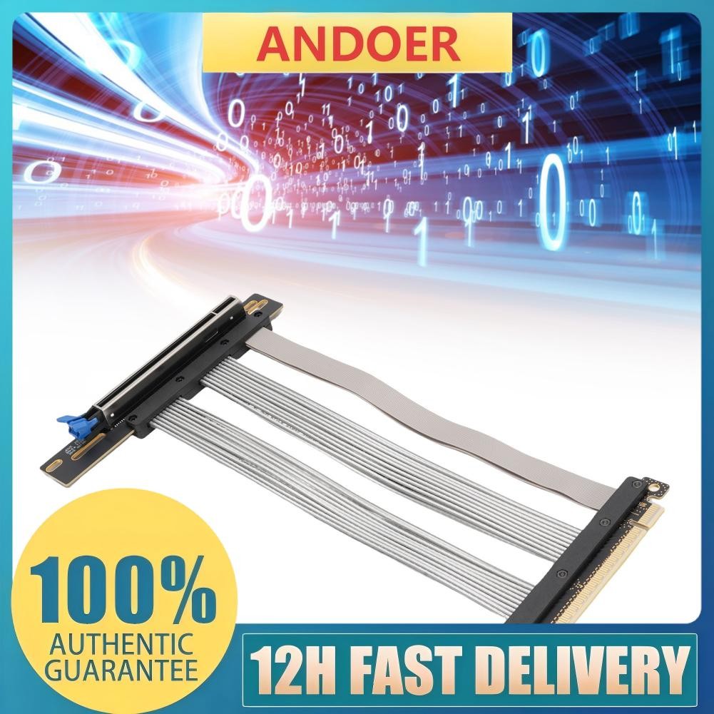 สาย GPU Riser ป้องกัน EMI PCIE 5.0 สำหรับระบบระบายความร้อนด้วยน้ำ