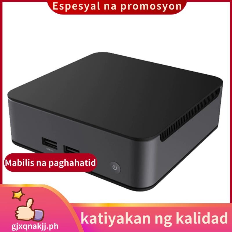 Mini PC N100 Quiet Mini คอมพิวเตอร์สําหรับเล่นเกม Mini PC 2.4G Dual WIFI6 BT 1000M มินิคอมพิวเตอร์ g