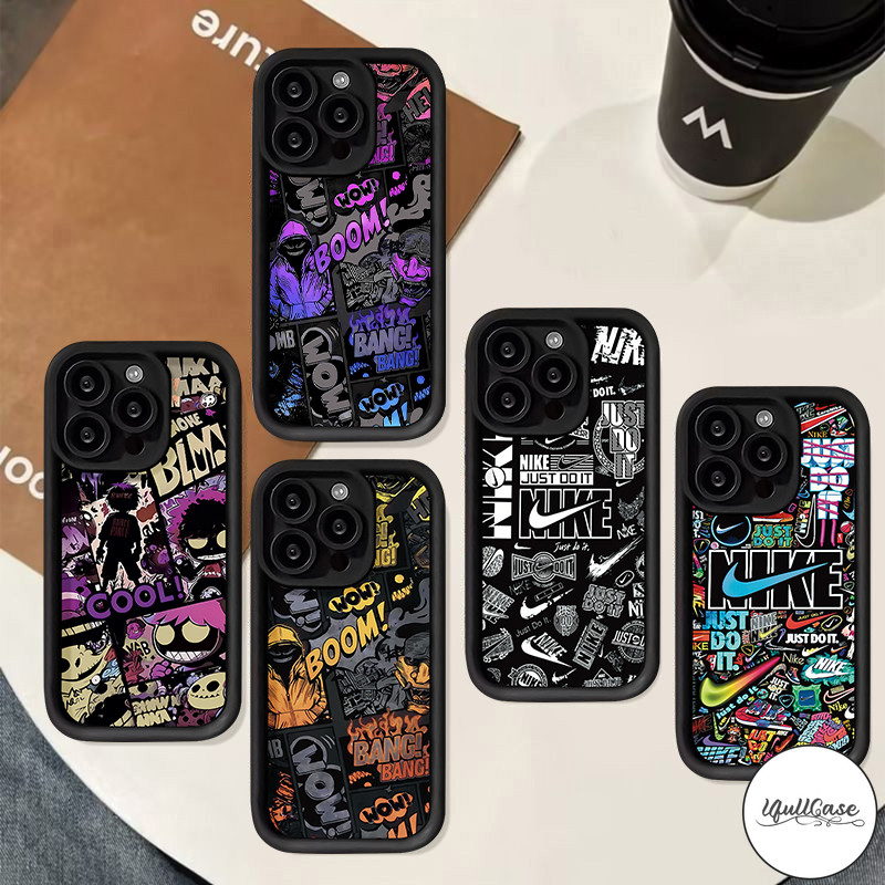แฟชั่นแบรนด์เย็นสตรีทสตรีทตัวเรือนสไตล์ฮิปฮอป สำหรับIPhone 16 11 15 XR 13 14 12 Pro Max 16 15 6 8 7 6s Plus X XS Max SE