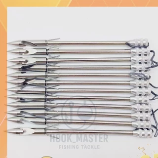 ลูกดอกยิงปลา สแตนเลสแท้ แข็งแรง คม ยิงแม่น ไม่งอง่าย ขนาด 8 ซม. / 15 ซม. สำหรับหนังสติ๊กยิงปลา