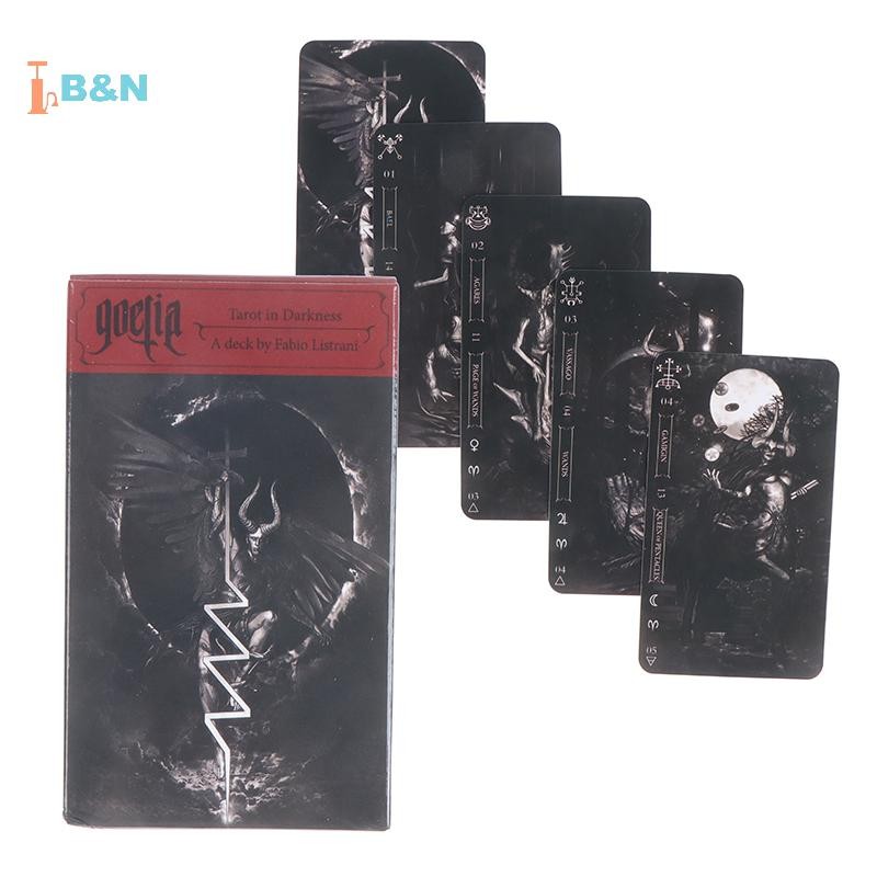 XeR Goetia Tarot ในความมืดไพ่ทาโรต์การ์ดออราเคิลทํานายทํานายเกมกระดาน TH