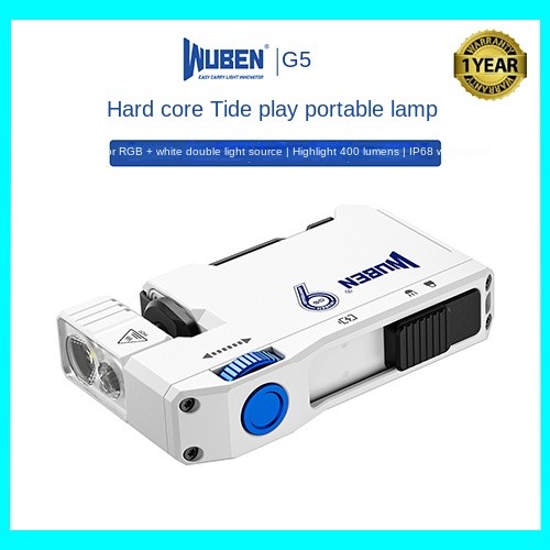 Wuben G5 แสงสว่างสูง พกพาได้สะดวกสำหรับการใช้งานกลางแจ้งและสถานการณ์ฉุกเฉิน