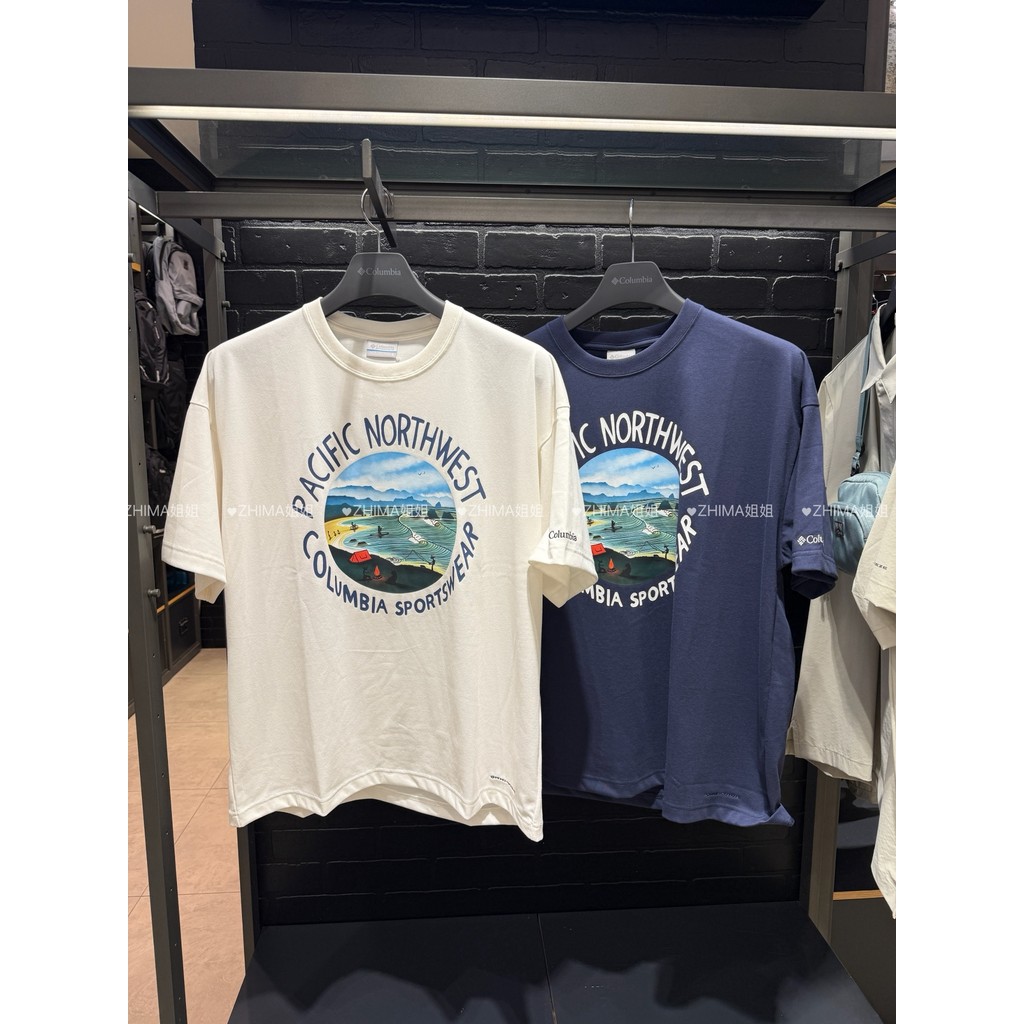 เสื้อยืดคุณภาพพรีเมียม สไตล์เกาหลี คอรอบ พิมพ์ลายภาพถ่ายแนวนอน ทำจากผ้าฝ้าย 100%