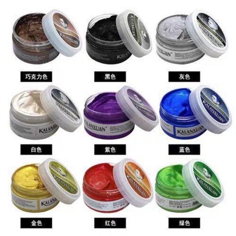 New Listing#[48Shipped within hours]Grandma Gray Hair Clay Disposable Colorful Karan Dazzling Color 