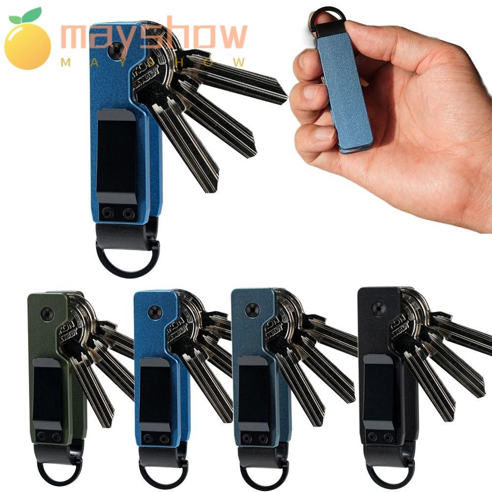 MAYSHOW Key Holder, Metal Holds 2-5 Keys Key Organizer, Compact Minimalist Keys Bag Outdoor