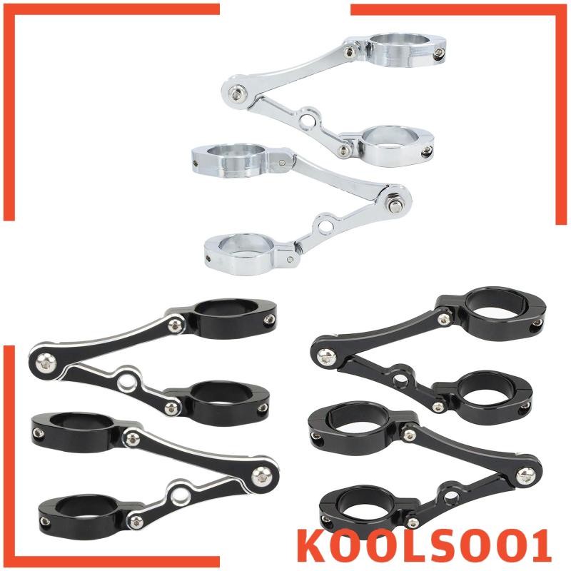 [Koolsoo1] ไฟหน้ารถจักรยานยนต์วงเล็บ Mount Clamp ปรับผู้ถือส้อมสําหรับ 39-41 มม.Cruiser Cafe Racer C