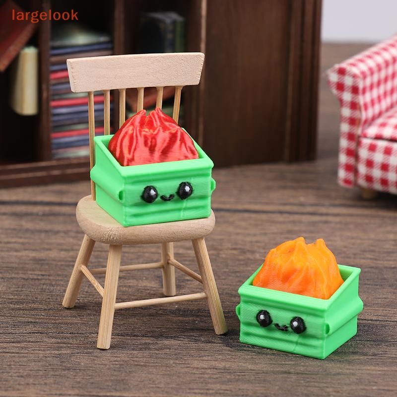 [largelook] Dumpster Fire Clickie Fidget, Dumpster Fire Desk Accessories, Dumpster Fire Keychain Off