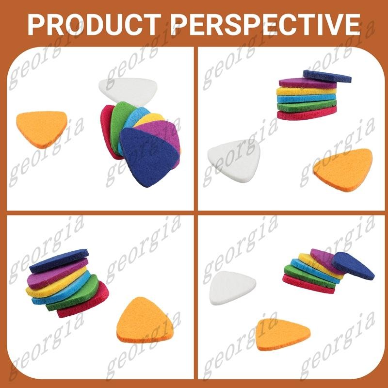 georg33Ukule Picks Felt Picks/Plectrums สําหรับ Ukulele และกีตาร์, ปิ๊กกีตาร์ 8 ชิ้น, หลากสี - รูปที่ 2