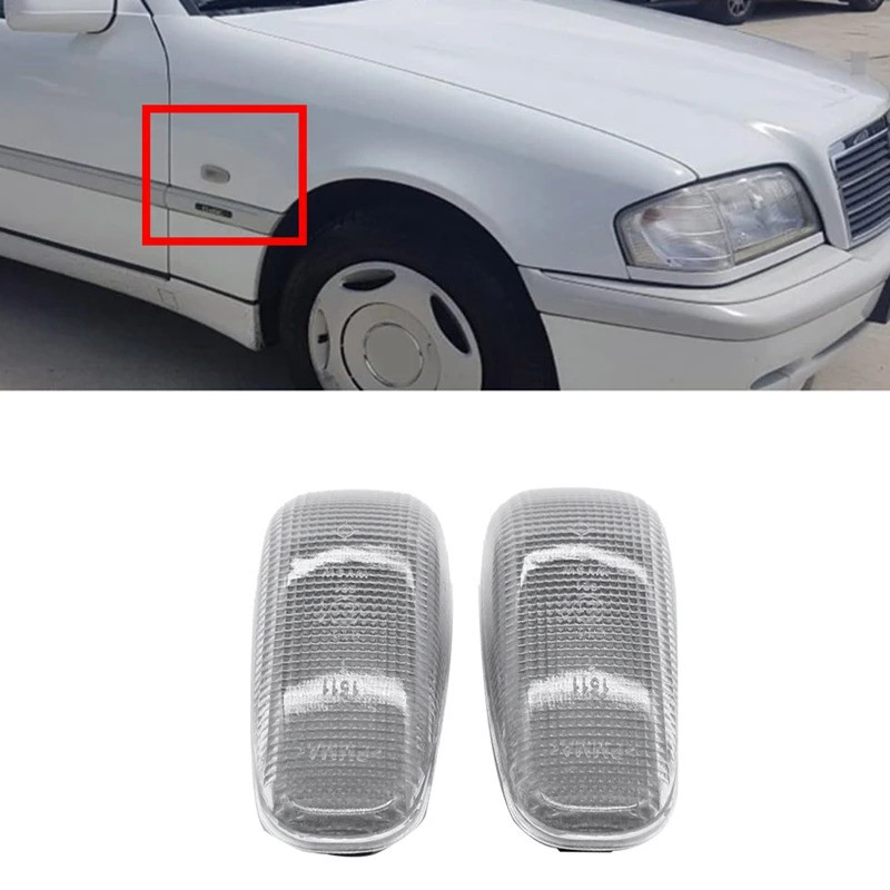 ก2108200921 รถด้านข้าง Marker Light สําหรับ Mercedes-Benz W210 W124 W202 W638 W414 ไฟเลี้ยวฝาครอบ