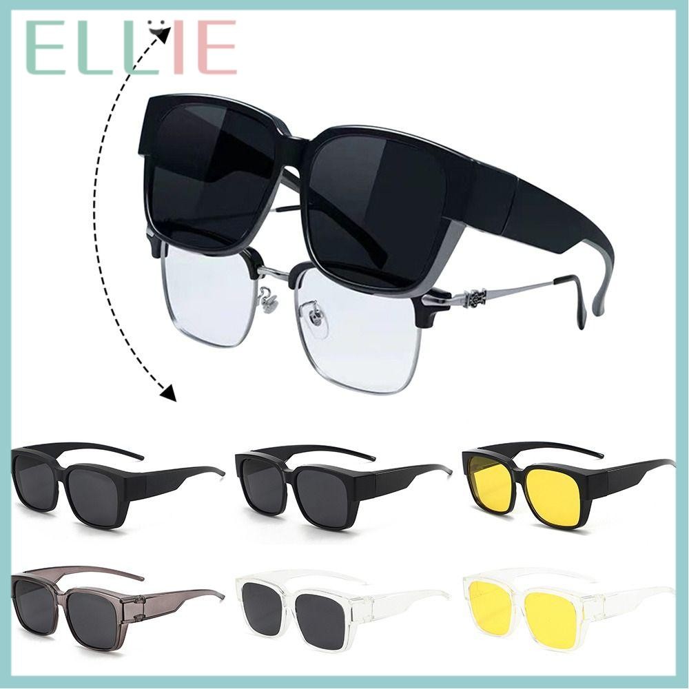 ELLIE Fit Over แว่นตากันแดดทรงเหลี่ยม ป้องกันรังสียูวี สบายเมื่อขับรถ