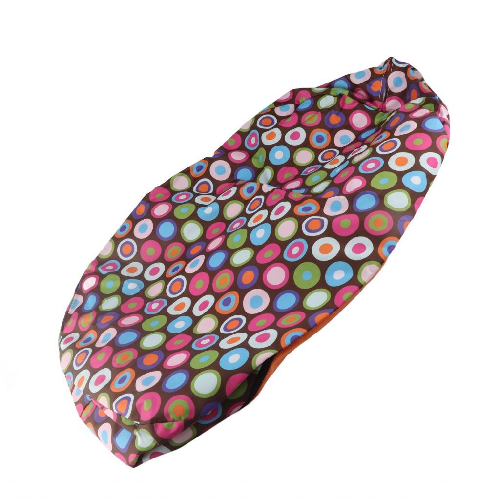 Baby Bean Bag Base Snuggle Bags Infant Sleeping Bed Seating Without Filling Circle & Orange