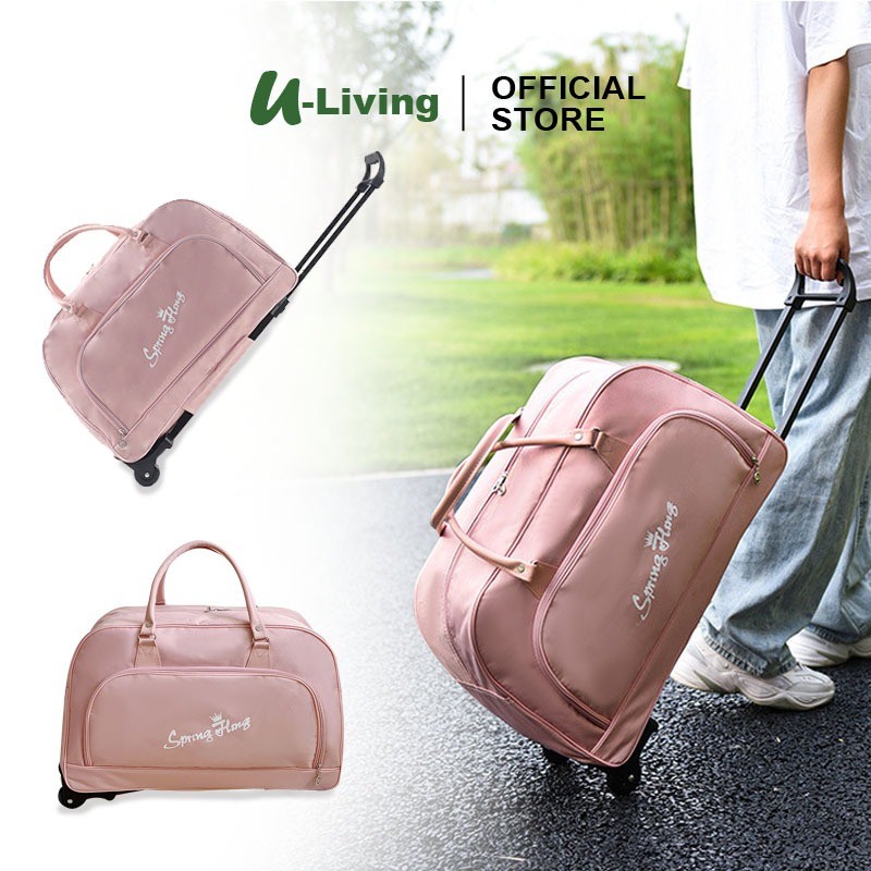 SUNIMPERIOR U-Living รถเข็น Duffel กระเป๋ากระเป๋าเดินทางกระเป๋าเดินทางรถเข็น 2 ล้อ 360 องศา Strong H