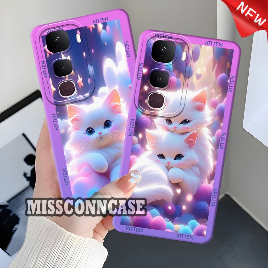 เคสโทรศัพท์ HP VIVO Y400 4G/5G - VIVO Y04S - VIVO Y04 - VIVO Y29 4G/5G Cute Frame Pet Motif - เคสอิน