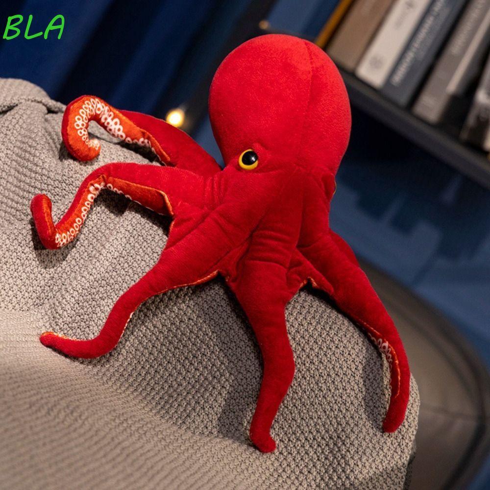 BLAZELINK ตุ๊กตาปลาหมึกยักษ์สีแดง, ของเล่นตุ๊กตาปลาหมึกยักษ์จําลองเหมือนจริง, ของขวัญวันเกิด Xmas สัตว์ทะเลเหมือนจริง 40cm75cm ตุ๊กตา Octopus Home Decor