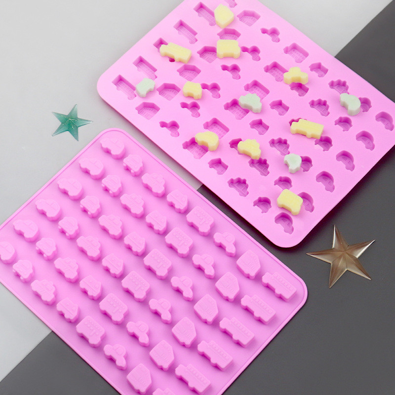 Gummy Car Molds Vehicles Car Silicone Candy Molds สําหรับ Gummy Candy