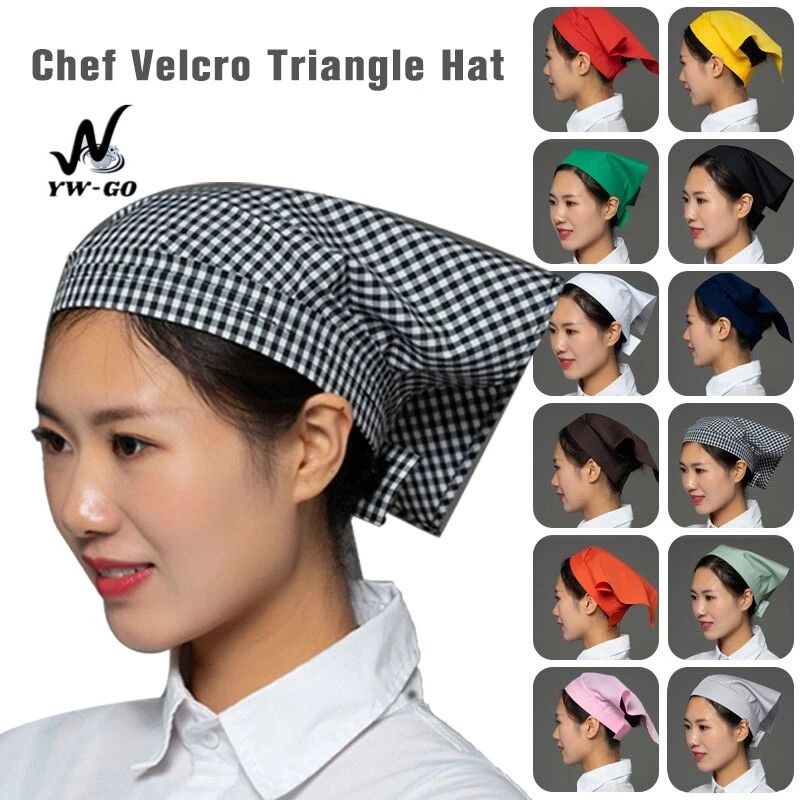 หมวกพ่อครัว หมวกเชฟ หมวกเชฟสำหรับทำอาหาร หมวกคลุมอาหารญี่ปุ่น พนักงานเสิร์ฟ (พร้อมส่ง)