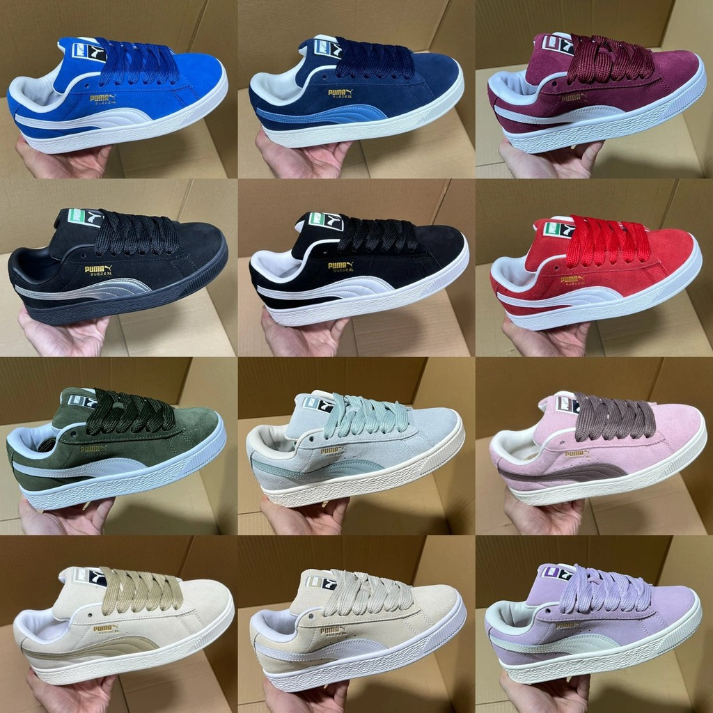 Pure Original Ready Stock Real Shot PUMA Bread Shoes Suede PUMA Red PUMA Pink PUMA Blue PUMA Black W