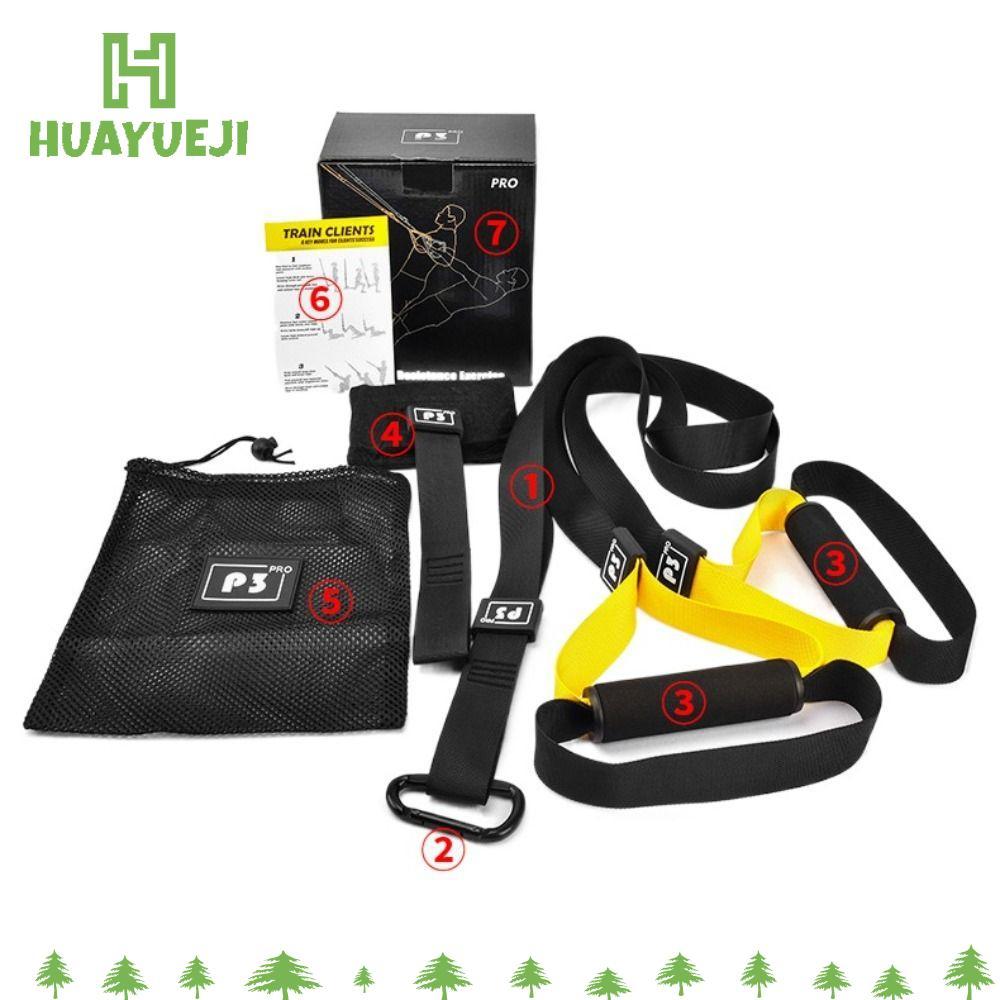 YUEJI Resistance Training Kit, P3-Trx Carrying Bag Fitness Suspension Training Belt, Portable Full-B