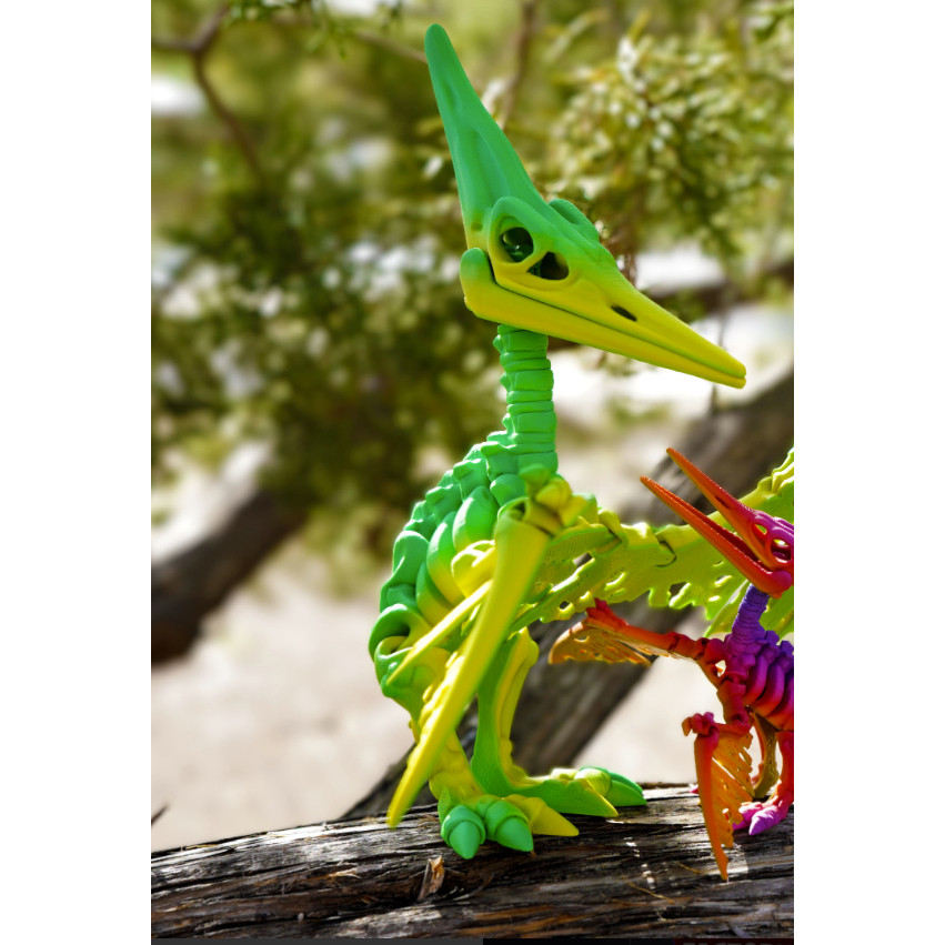 Cuero Articulion Dinosaur Pteranodon Skeleton Toy