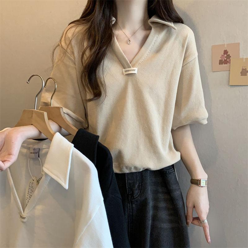 เสื้อยืดแขนสั้นเชือกรูด สำหรับคนอ้วน ไซส์พิเศษ สบายๆ ใส่ได้ทุกวัน