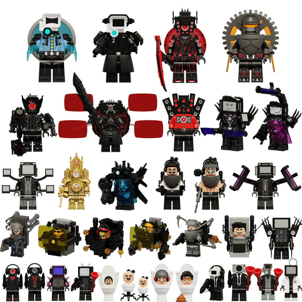 Skibidi Toilet Action Figure Doomsday Titan TV Man Cameraman War-damaged Titan TV  Man ของเล่นคอลเลก