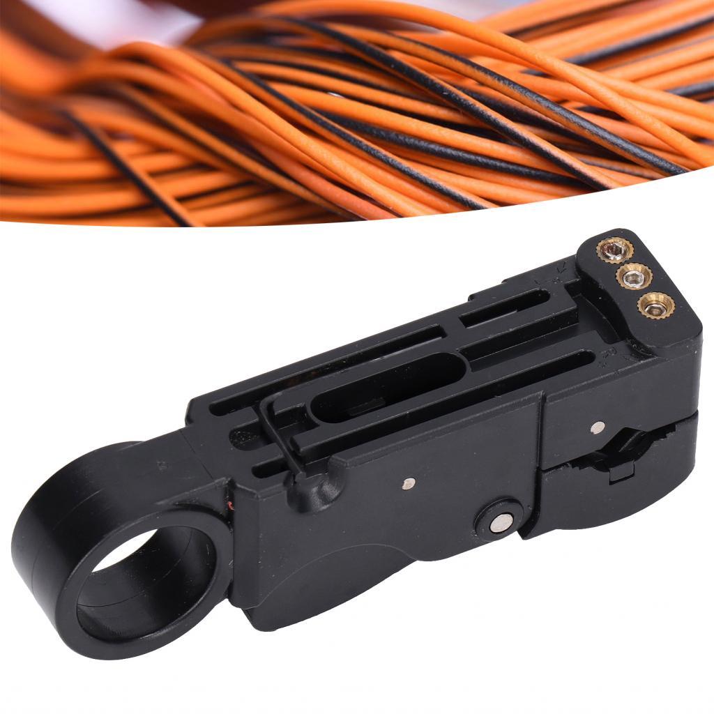 Wire Stripper Cable การออกแบบใบมีดสามใบสำหรับ Coaxial RG59 RG58