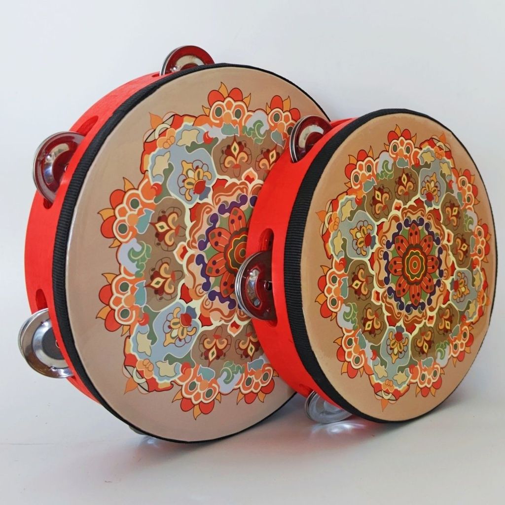 #Tambourine Xinjiang Uyghur tambourine โรงเรียนอนุบาลมือกลองกลองกลอง Xinjiang Ke维 Tangem มือกลองกลอง