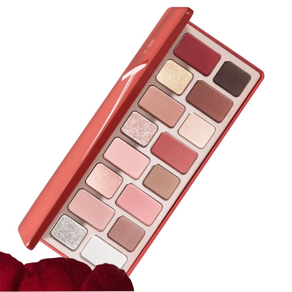 1PC ใหม่ Qianyan 16 สีอายแชโดว์ Palette, QianYan อายแชโดว์ Multichrome Shimmer Matte Facial Highligh