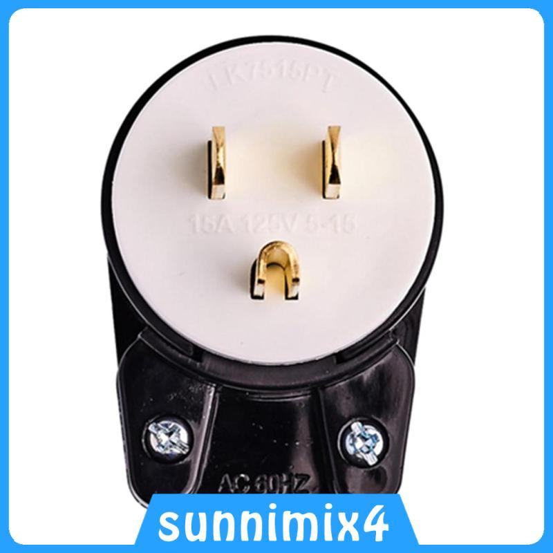 [H2Sports] 15 Amp, 125 NEMA L5-15P, 3P, ปลั๊กล็อค, เกรดอุตสาหกรรม, Grounding#