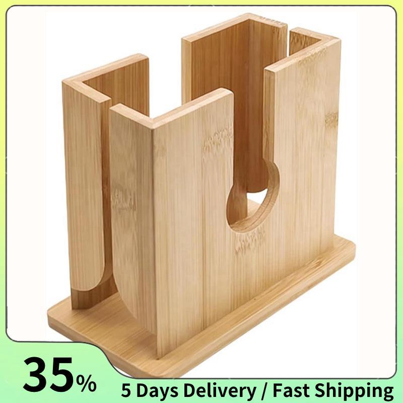 ไม้ Bagel เครื่องตัดผู้ถือไม้ Bagel เครื่องตัดขนมปังกันลื่นเครื่องตัดสําหรับ Bagels ขนาดใหญ่ภาษาอังก