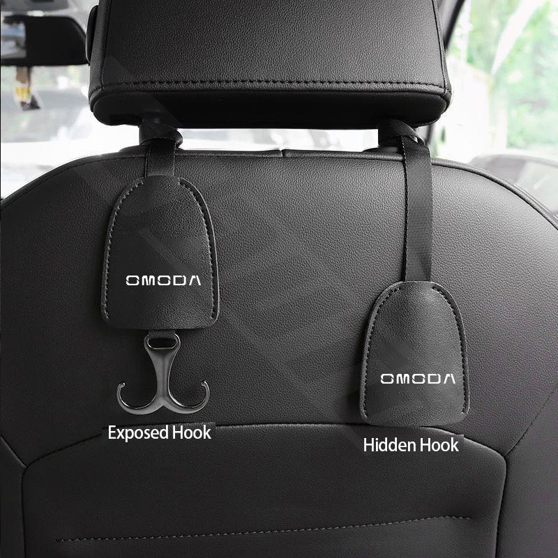 1/2 ชิ้น OMOMODA รถที่นั่งพนักพิงตะขอรถที่นั่งกระเป๋าตะขอแขวนสําหรับ Omoda 5 C5 EV E5 S5 C9 อุปกรณ์ตกแต่งภายใน