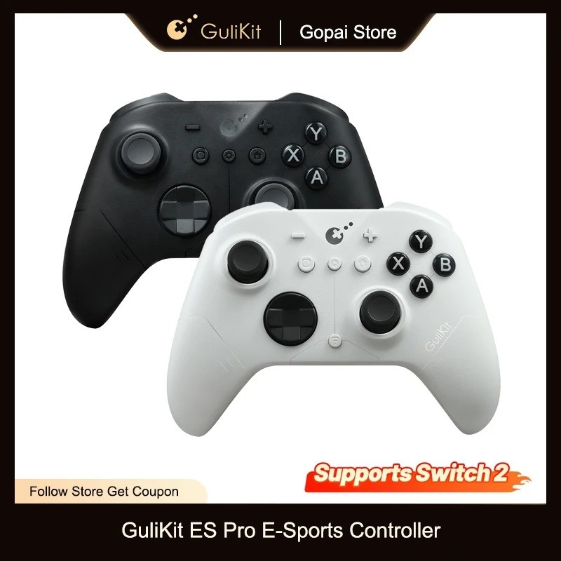 GuliKit ES Pro E-Sports Controller สําหรับ Nintendo Switch / Switch 2, PC, Windows, Android พร้อมจอย