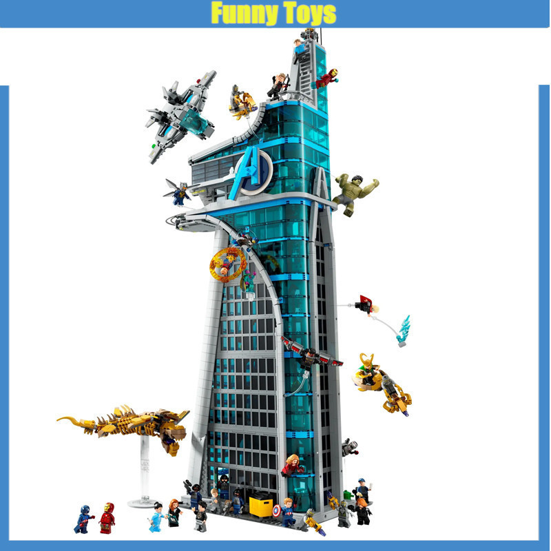 76269,Avengers Tower,Building Blocks Super Heroes สถาปัตยกรรมอิฐของเล่นของขวัญสําหรับชาย