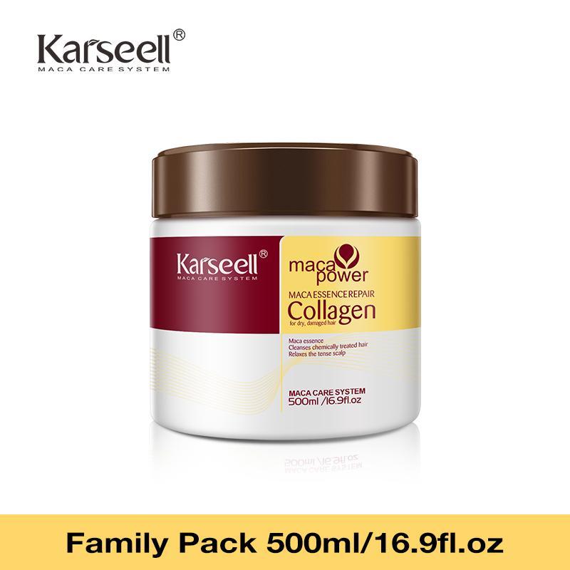 มาส์กฟื้นฟูผม Karseell กับคอลลาเจน MACA เพื่อบำรุงผมเสียแห้ง ขนาด 16.9 fl oz