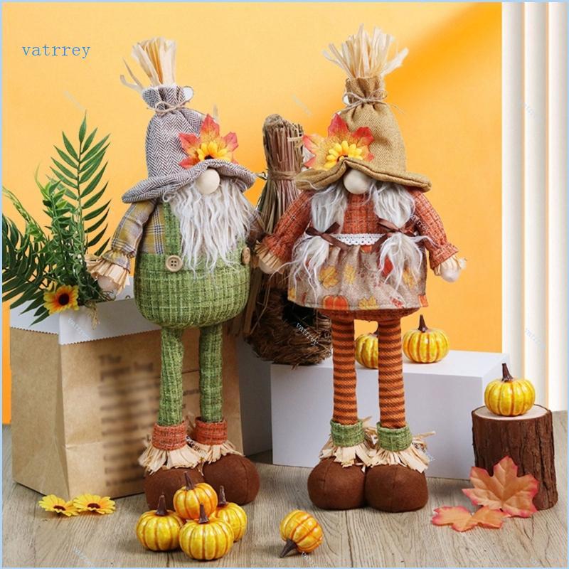 VA Seasonal Rudolf Gnomes Decor สําหรับอุปกรณ์ประกอบฉากภาพวันขอบคุณพระเจ้าและฮาโลวีน