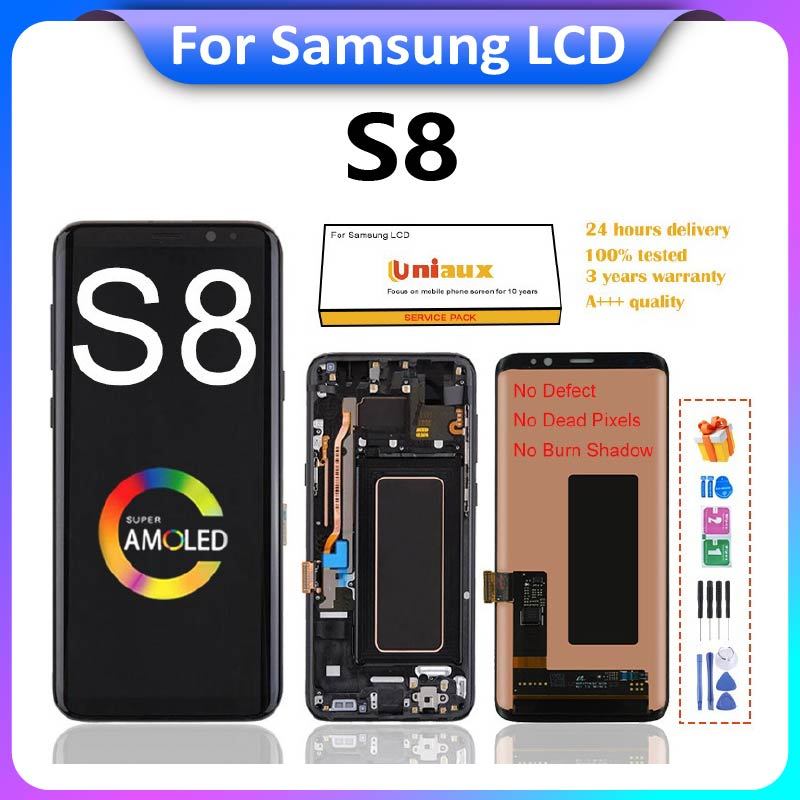 สําหรับ Samsung S8 SM-G950FD SM-G950W SM-G950S จอแสดงผล LCD หน้าจอสัมผัสเปลี่ยน