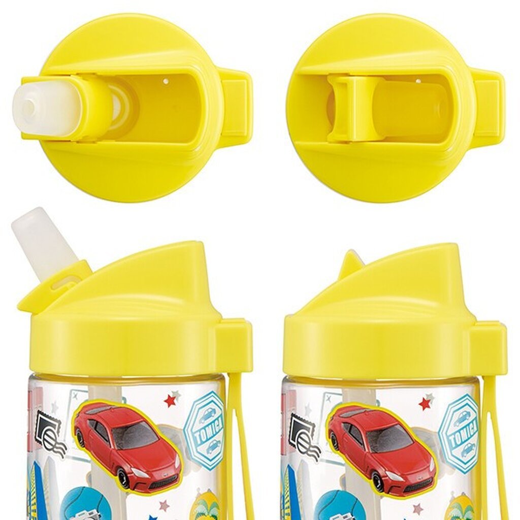 Skater - ขวดน้ำดื่มแบบใส มีหลอดดูด ขนาด 500ml. กระติกน้ำเด็ก Straw Water Bottle - รูปที่ 4