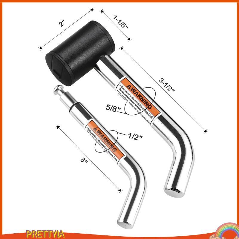 [PrettyiaPH] Hitch Receiver Pin Lock, 2 1/2" และ 5/8" Pins สําหรับตัวรับสัญญาณ I, II, III, , 1-1/4",