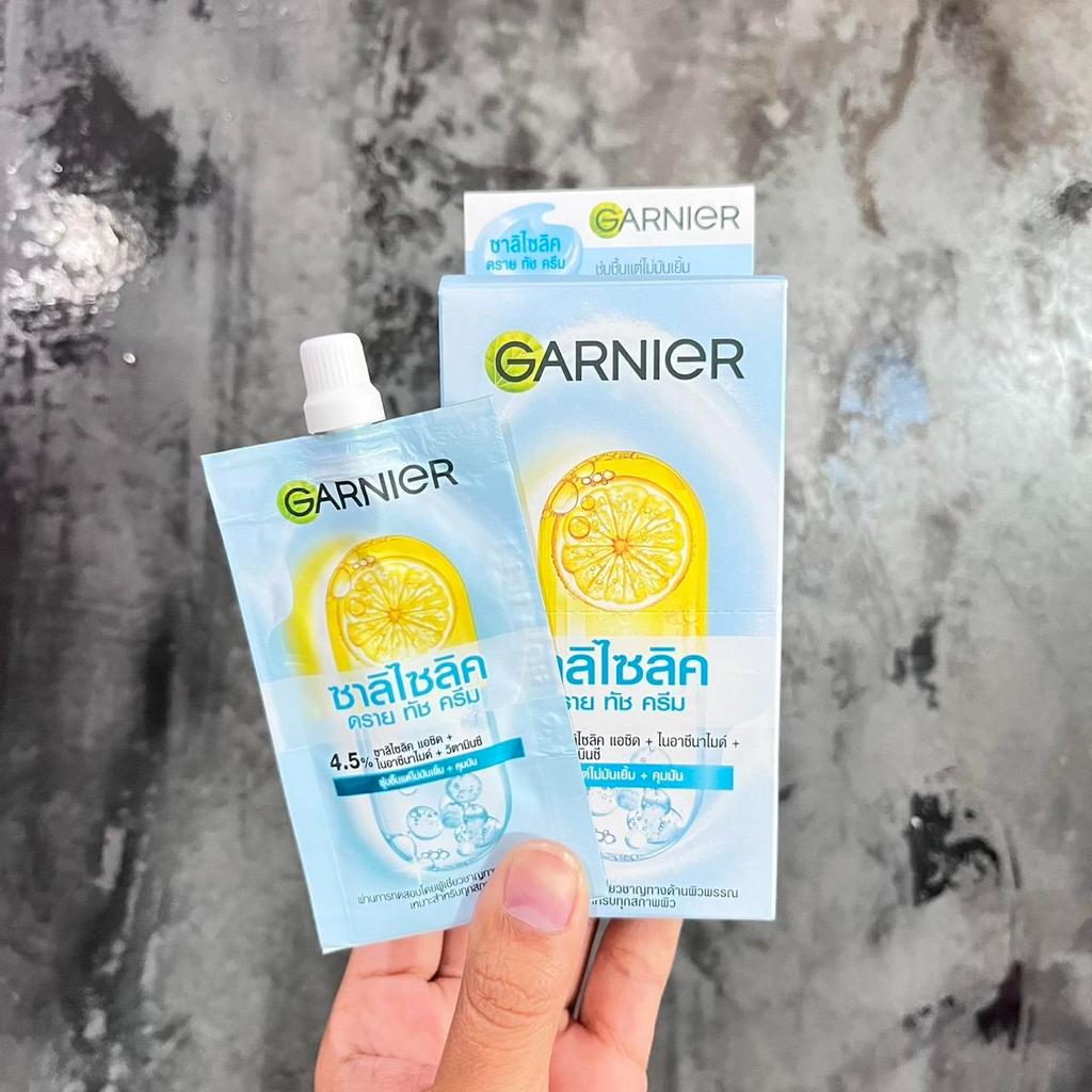 การ์นิเย่ ดราย ทัช ครีม [แบบ 1 ซอง] Garnier Dry Touch Cream 3 สูตร ครีมบำรุงผิวหน้า ปริมาณ 7 มล. - รูปที่ 2