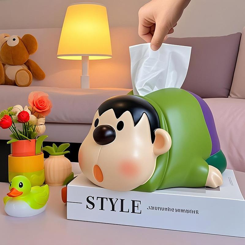 การ์ตูนเครยอนชินจังกล่องกระดาษทิชชูความจุขนาดใหญ่ผู้ถือกระดาษทิชชูบ้านหอพักซัพพลาย - รูปที่ 4