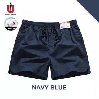URBAN PIPE กางเกงสั้นเหนือกระดานเข่าสั้นธรรมดาสำหรับผู้ชาย Plain Fashion 100% Cotton Shorts 42510