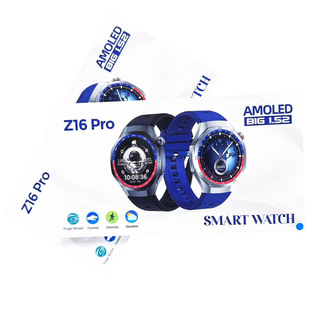 Hot Product Z16 Pro สมาร์ทวอทช์ออกกําลังกายอัตราการเต้นหัวใจโทรข่าวแนะนํา+AI Voice Assistant