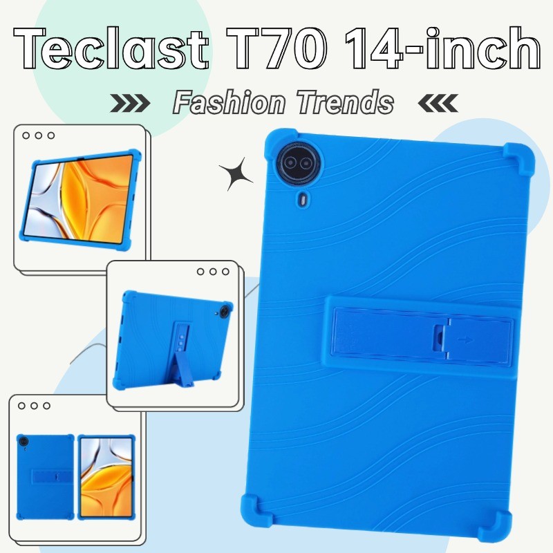 เด็กสําหรับ Teclast T70 14 นิ้ว 2025 ขาตั้งกันกระแทกซิลิคอนแท็บเล็ตสําหรับ Teclast T70 14 "พร้อมขาตั
