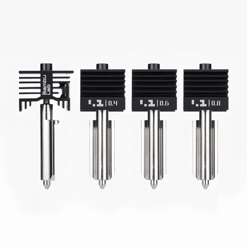 Bambu Lab Hotend หัวฉีดสําหรับ P2S / H2D เลเซอร์ชุบแข็งสแตนเลส Hot End Quick Swap หัวฉีด 3D ชิ้นส่วน